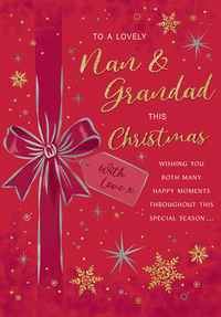 Regal 6 Pack C75 Cards Christmas Nan & Grandad