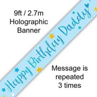 Oaktree Banner Happy Birthday Daddy 2.1m
