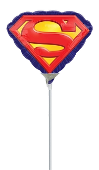 Anagram Superman Emblem 14" Air Fill Foil Balloon