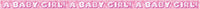 Unique Foil Banner Baby Girl 12ft