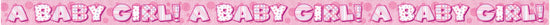 Unique Foil Banner Baby Girl 12ft