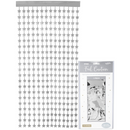 Silver Foil Stars Door Curtain 1m x 2m