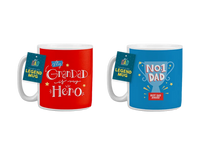 Gem Imports 2 Pack Mugs Legend Dad & Grandad 300ml
