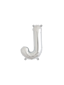 Northstar Foil Balloon Silver 16" Letter J