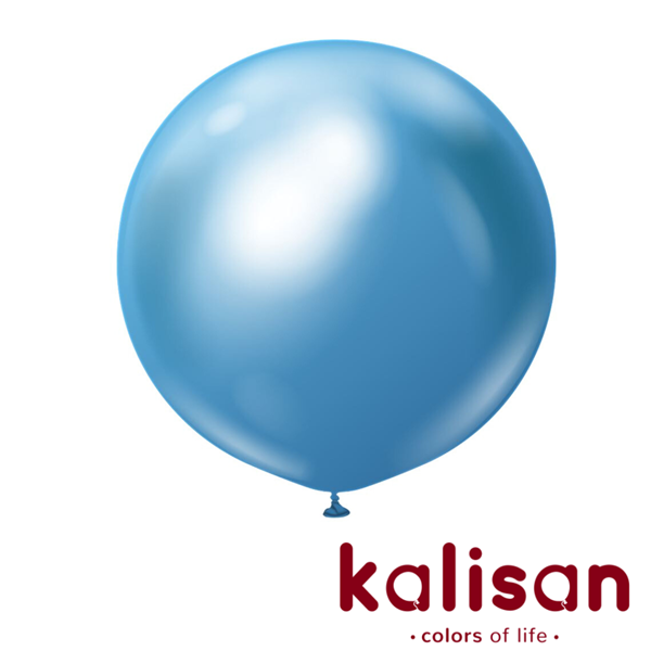 Kalisan Mirror Blue 36" Latex Balloons 2pk