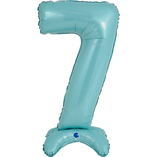 Grabo Pastel Blue Number 7 25" Standup Foil