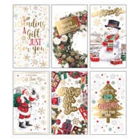 Tiger Feet 72 Pack Christmas Money Envelopes
