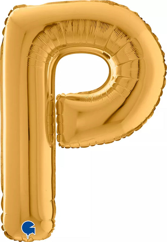Grabo Foil Balloon Gold 26" Letter P