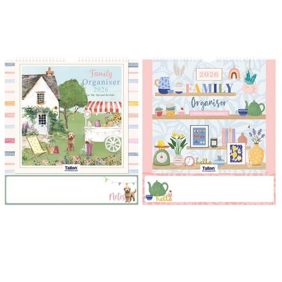 Calendar Organiser Garden & Kitchen 2027 6pk