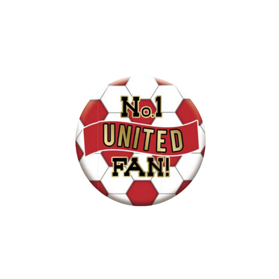No.1 United Fan 5.5cm Football Badge