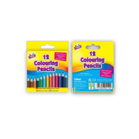 Tallon 12 half-size coloring pencils in various vibrant colors, ideal for artistic projects and coloring activities.