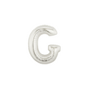 Oaktree Foil Balloon Silver 7" Letter G
