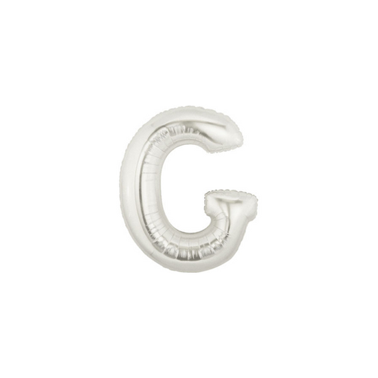 Oaktree Foil Balloon Silver 7" Letter G