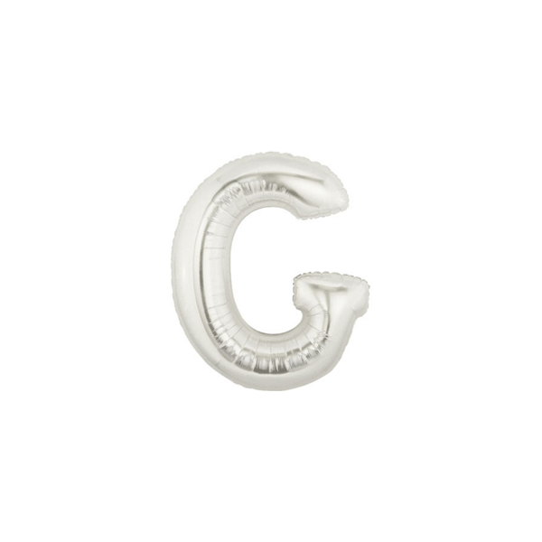 Oaktree Foil Balloon Silver 7" Letter G