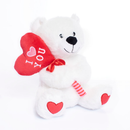 Tiger Feet Soft Toy Bear With Lolly White 25cm
