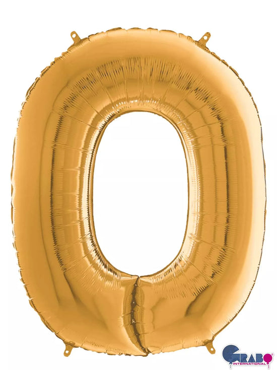 Grabo Foil Balloon Gold 26" Numbers 0 - 9