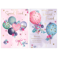 Poppyhill 12 Pack Cards C50 Birthday Friend