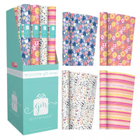 Rollwrap female-themed gift wrap rolls from IG Design Group in a 36-pack, featuring colorful, decorative wrapping paper for occasions.