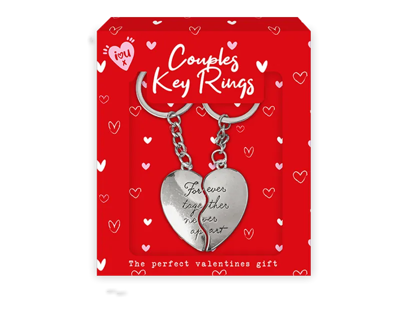 Gem Imports Keyring Twin Heart Couples