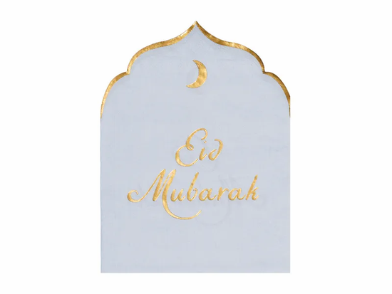 Eid Mubarak Paper Napkins 23x30cm 12pk
