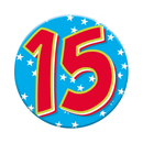Small Badges Age 14 & 15 Male 6pk