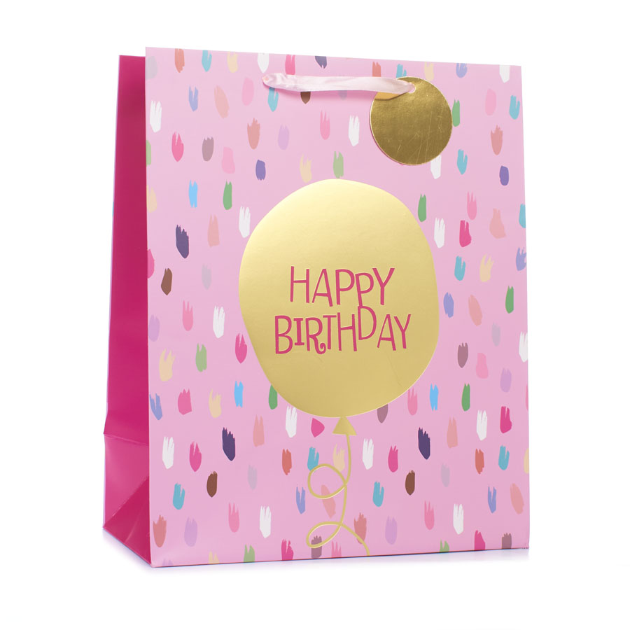 Tiger Feet Gift Bag Multi Spot Medium 6pk