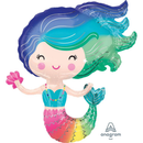 Anagram Colourful Mermaid 30" Foil Balloon