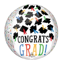 Anagram Foil Balloon Orbz Hats Off Grad 16
