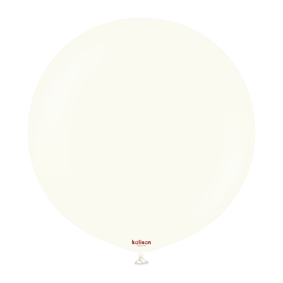 Kalisan Retro White 36" Latex Balloons 2pk