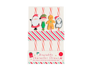 Festive Reusable Straw 19cm 4pk