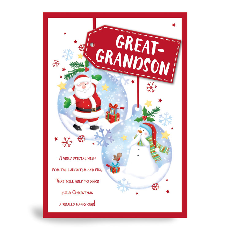Prelude C90 Christmas Great-Grandson 6pk