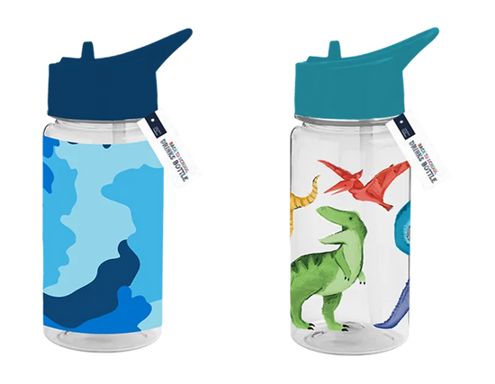 Gem Imports 2 Pack Drinks Bottle Camo/Dino 400ml