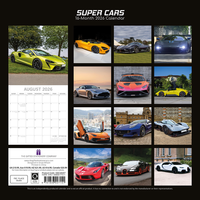 Gifted Stationery Calendar Super Cars 2027