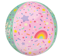 Anagram Ice Cream Party 15" Orbz Balloon