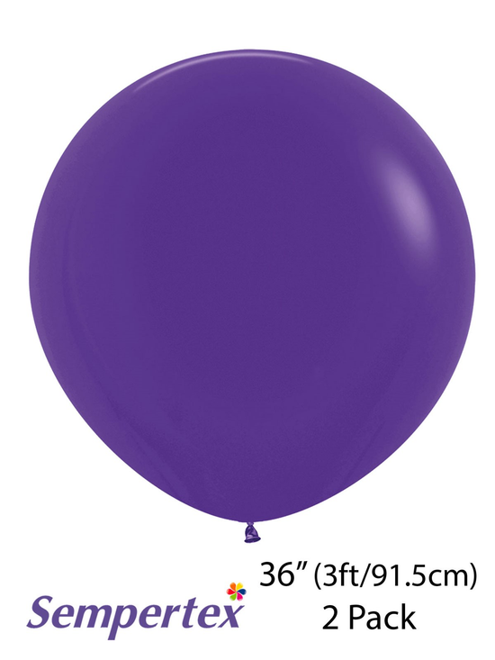 Sempertex Fashion Violet 36" Latex Balloons 2pk