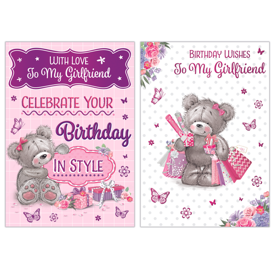 Poppyhill 12 Pack Cards C50 Birthday Girlfriend