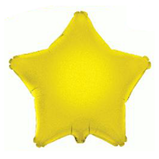 Oaktree Foil Balloon Yellow Star 19"