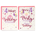 Poppyhill C50 Birthday Age 4 12pk