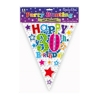Happy 30th Birthday Flag Bunting 12ft