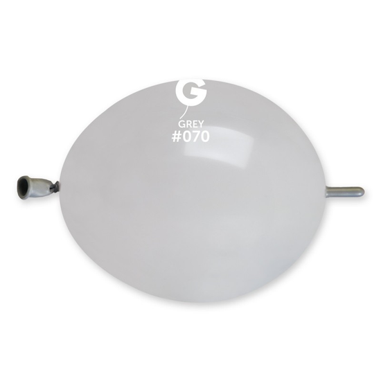 Gemar 100 Pack Latex Balloons Glink Grey 6