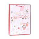 12pk Medium Portrait Gift Bags Text