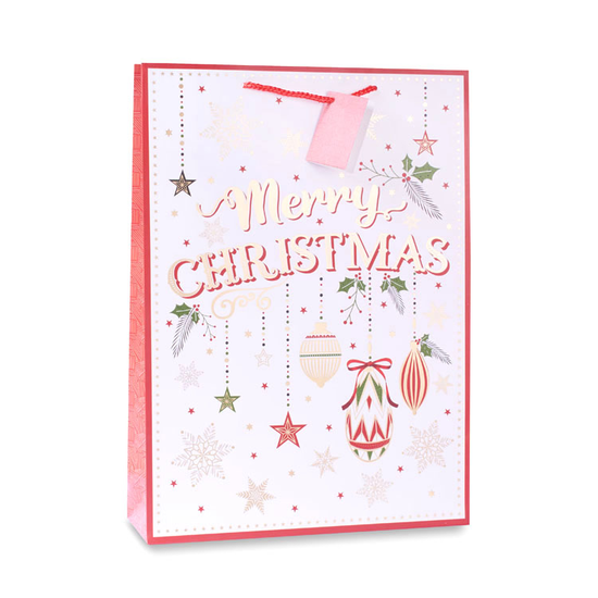 12pk Medium Portrait Gift Bags Text