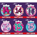 Giftzone Small Badges Age 14 & 15 Female