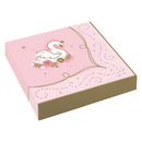 Swan Princess Party Lunch Napkins 16pk