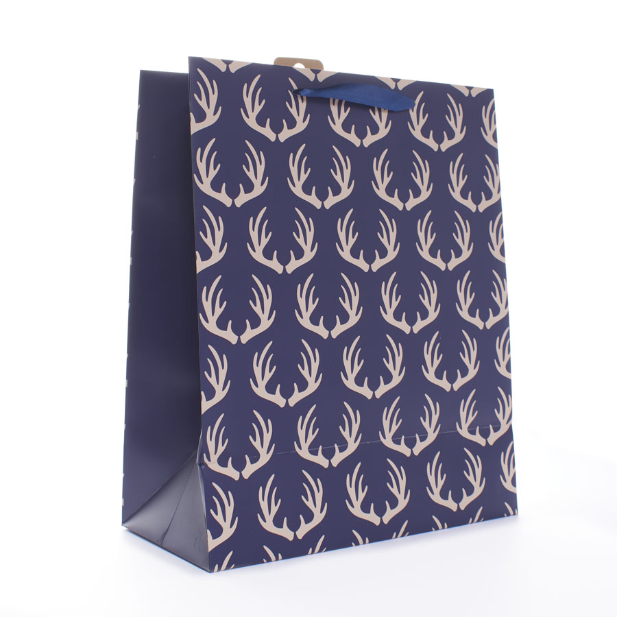 Tiger Feet Gift Bag Antlers Extra Large 12pk