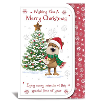 Prelude 6 Pack Cards C50 Christmas Dog With Tree
