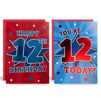 Poppyhill C50 Birthday Age 12 12pk