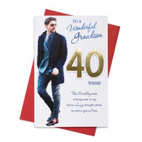 Prelude C75 Birthday Age 40 Grandson 6pk