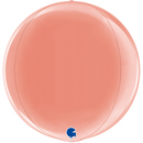 Grabo Foil Balloon Rose Gold Globe 15"