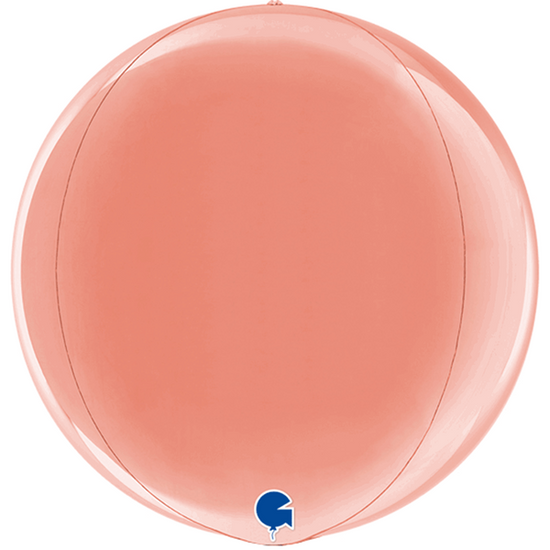Grabo Foil Balloon Rose Gold Globe 15"